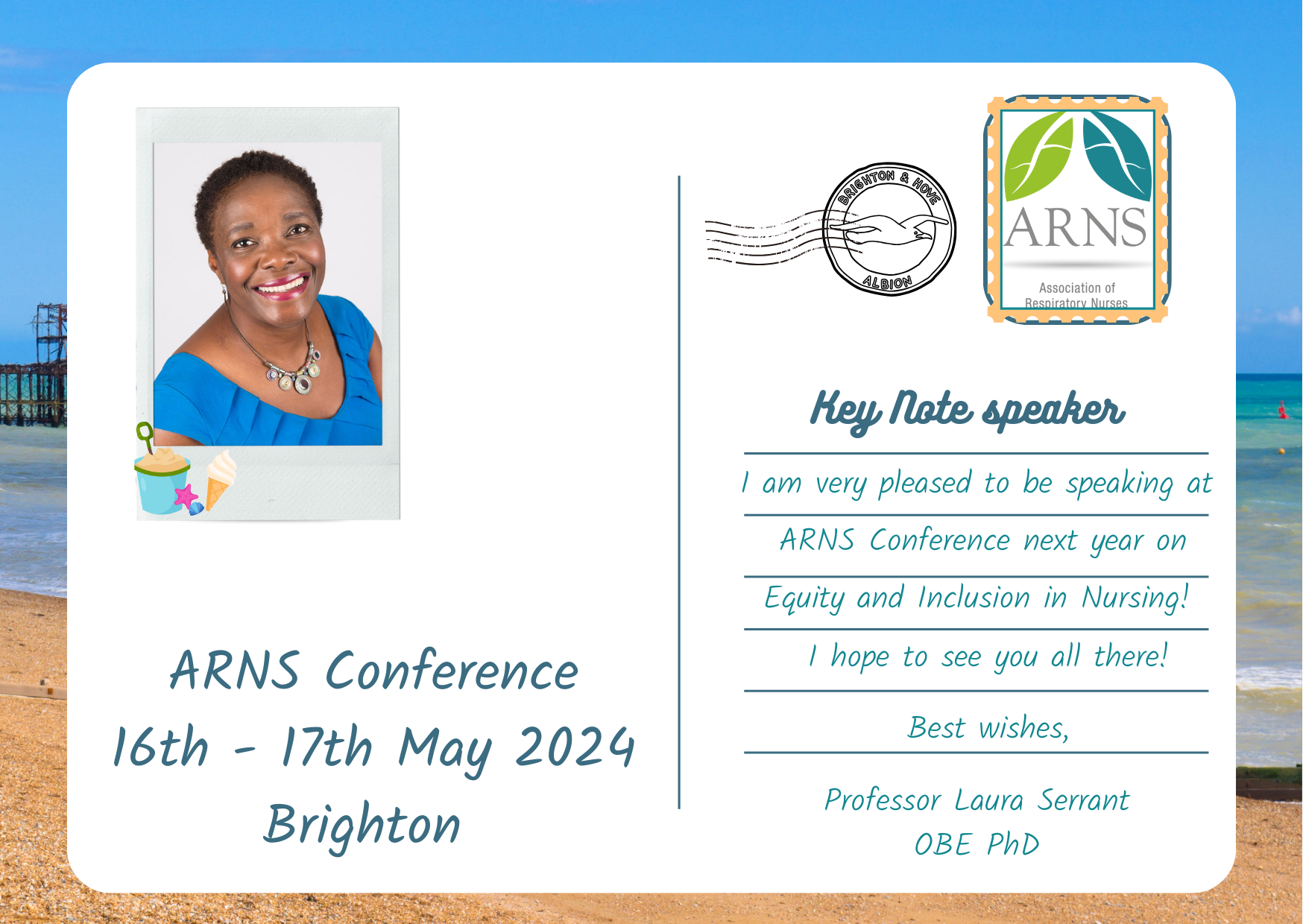 ARNS keynote speaker Postcard Conference 2024