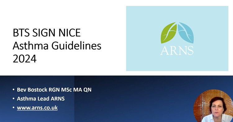 ARNS update on BTS SIGN NICE Asthma Guidelines 2024