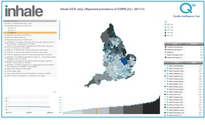 Interactive atlas for lung conditions England